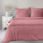 Eurofirany, komplet pościeli satynowej, Vera, 160-200 cm, pudrowy róż