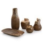 Eurofirany, kula dekoracyjna, Nevia, o 11-10 cm, jasnobrązowy