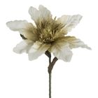 Eurofirany, kwiat flore, 64 cm, oliwkowy