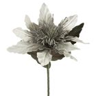 Eurofirany, kwiat Flore, 64 cm, srebrny