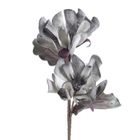 Eurofirany, kwiat Flore, 72 cm, srebrny