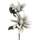 Eurofirany, kwiat Flore, 73 cm, srebrny