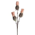 Eurofirany, kwiat flore, 90 cm, różowy