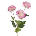 Eurofirany, kwiat Natu, 63 cm, amarantowy