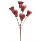 Eurofirany, kwiat Natu, 77 cm, bordowy