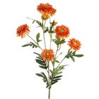 Eurofirany, kwiat Natu, 82 cm, pomarańczowy