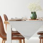 Eurofirany, obrus Alisa, 85-85 cm, biały