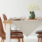 Eurofirany, obrus flash, 85-85 cm, naturalny