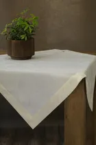 Eurofirany, obrus Lilian, 85-85 cm, kremowy