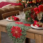 Eurofirany, obrus świąteczny, 35-180 cm, zielony