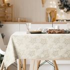 Eurofirany, obrus świąteczny, winter, 145-350 cm, kremowy