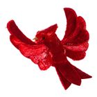 Eurofirany, ozdoba świąteczna, 12-10-7 cm, czerwony