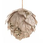 Eurofirany, ozdoba świąteczna, 12-12-13 cm, beżowy