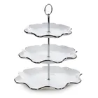 Eurofirany, patera dekoracyjna, Auren, 30-21-54 cm, biały