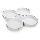 Eurofirany, patera dekoracyjna mabel, 25-25-6 cm, biały