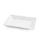 Eurofirany, patera dekoracyjna, Olivia, 26-16-2 cm, biały