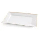 Eurofirany, patera dekoracyjna, Olivia, 31-19-2 cm, biały