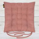 Eurofirany, poduszka na krzesło, Ada, 40-40-6 cm, różowy