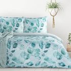 Eurofirany, pościel d91, Verano5, 160-200 cm, ciemnomiętowy