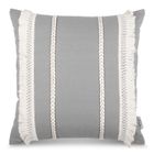 Eurofirany, poszewka boho, 45-45 cm, szary