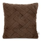 Eurofirany, poszewka design91, 45-45 cm, ciemnobrązowy