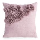 Eurofirany, poszewka Flores, 45-45 cm, różowy