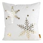 Eurofirany, poszewka świąteczna, 45-45 cm, biały