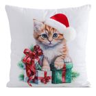 Eurofirany, poszewka świąteczna, 45-45 cm, biały