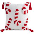 Eurofirany, poszewka świąteczna, 45-45 cm, biały