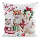 Eurofirany, poszewka świąteczna, 45-45 cm, biały