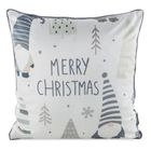 Eurofirany, poszewka świąteczna, 45-45 cm, biały