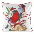 Eurofirany, poszewka świąteczna, 45-45 cm, biały