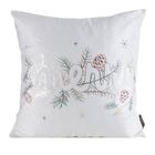 Eurofirany, poszewka świąteczna, 45-45 cm, biały