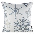 Eurofirany, poszewka świąteczna, 45-45 cm, biały