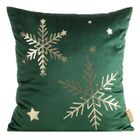 Eurofirany, poszewka świąteczna, 45-45 cm, ciemnozielony