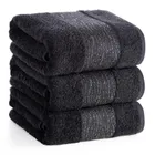 Eurofirany, ręcznik Amber, 70-140 cm, czarny