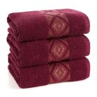 Eurofirany, ręcznik, Azari, 50-90 cm, bordowy