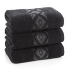 Eurofirany, ręcznik, Azari, 70-140 cm, czarny