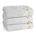 Eurofirany, ręcznik Dalia, 70-140 cm, srebrny