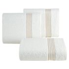 Eurofirany, ręcznik lila, 70-140 cm, biały