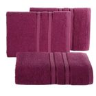 Eurofirany, ręcznik Mila, 70-140 cm, amarantowy