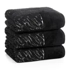 Eurofirany, ręcznik, Nola, 50-90 cm, czarny