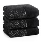Eurofirany, ręcznik, Nola, 70-140 cm, czarny
