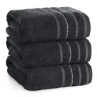 Eurofirany, ręcznik Vento, 70-140 cm, czarny