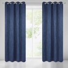 Eurofirany, Rossie, zasłona zaciemniająca gotowa, granatowa, 140-250 cm