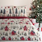 Eurofirany, świąteczny komplet pościeli, Asher, 160-200 cm, czerwony