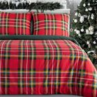Eurofirany, świąteczny komplet pościeli, Jenny, 220-200 cm, czerwony