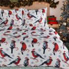 Eurofirany, świąteczny komplet pościeli, Melody, 140-200 cm, biały