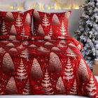 Eurofirany, świąteczny komplet pościeli, Rubin, 160-200 cm, czerwony