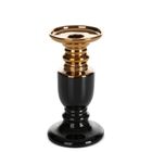 Eurofirany, świecznik dekoracyjny, Lari, 9-9-17 cm, czarny